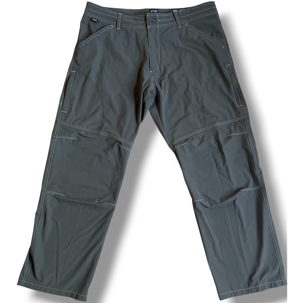 Kuhl Renegade Mens Hiking Pants 38x30 Grey Green Stretch Technical Outdoor Cargo